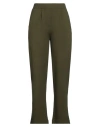 I Heart Woman Pants Military Green Size S Viscose, Elastane In Green