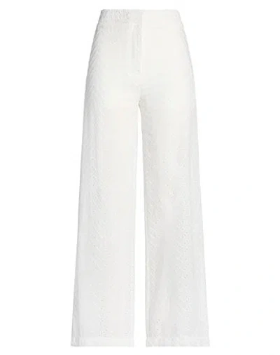 I Heart Woman Pants White Size L Polyester