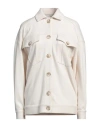 I Heart Woman Shirt Off White Size L Cotton, Viscose, Polyamide, Elastane In Off White