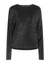 I Heart Woman Top Black Size S Viscose, Polyester, Polyamide In Black