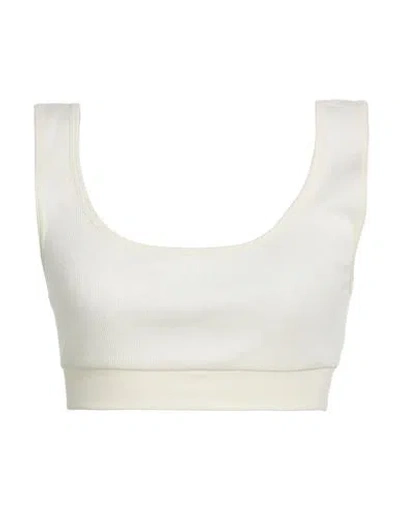 I Heart Woman Top Ivory Size Xs Cotton, Modal In White