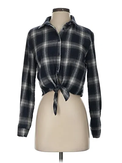 Pre-owned I. Joah Long Sleeve Blouse In Black