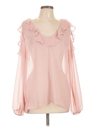 Pre-owned I. Joah Long Sleeve Blouse In Pink