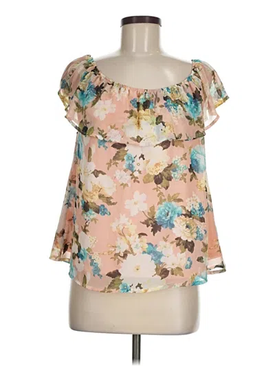 Pre-owned I. Joah Short Sleeve Blouse In Pink