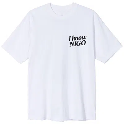 Pre-owned I Know Nigo Men's  Flying Carpet (ny Pop Up) T-shirt In White