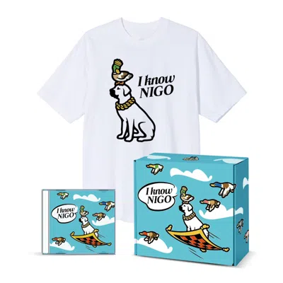 Pre-owned I Know Nigo Men's  T-shirt And Cd Box Set 1 In White