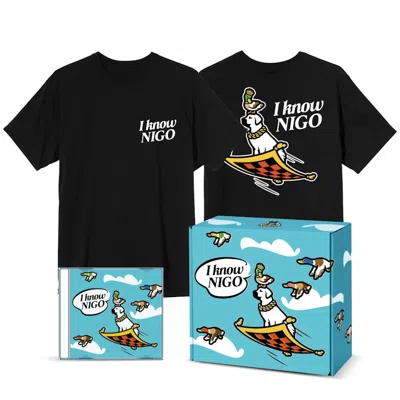 Pre-owned I Know Nigo Men's  T-shirt And Cd Box Set 4 In Black