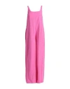 I Love Mp Woman Jumpsuit Fuchsia Size Xs Cotton In Pink