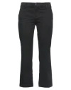 I Love Mp Woman Pants Black Size 27 Cotton, Elastane In Black