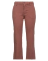 I Love Mp Woman Pants Brown Size 25 Cotton, Elastane