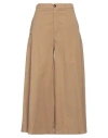 I Love Mp Woman Pants Camel Size 29 Cotton, Elastane In Beige