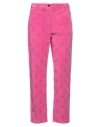 I Love Mp Woman Pants Fuchsia Size 28 Cotton, Elastane In Pink