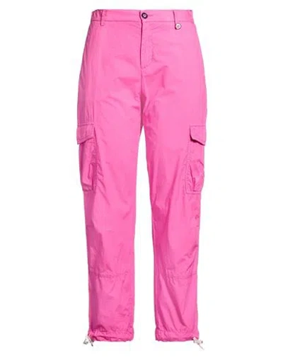 I Love Mp Woman Pants Fuchsia Size 29 Cotton In Pink