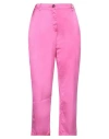 I Love Mp Woman Pants Fuchsia Size 32 Cotton, Viscose, Elastane In Pink