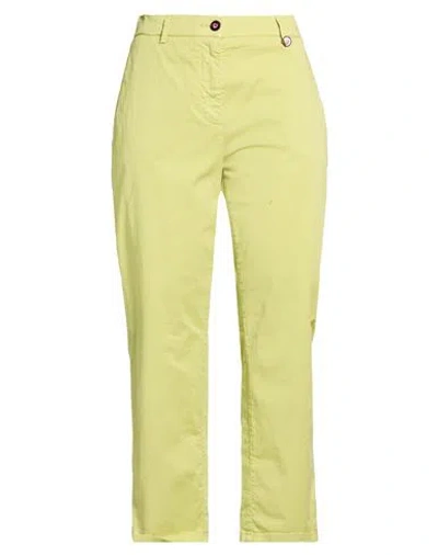 I Love Mp Woman Pants Lime Green Size 27 Cotton, Elastane