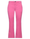 I Love Mp Woman Pants Magenta Size 26 Cotton, Polyester, Elastane In Magenta
