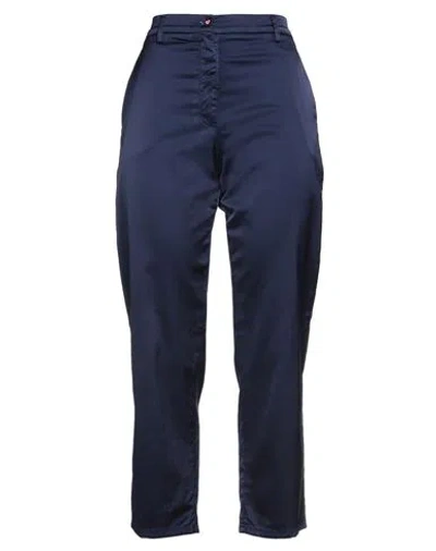 I Love Mp Woman Pants Midnight Blue Size 30 Cotton, Viscose, Elastane