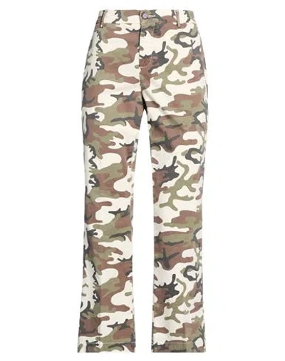 I Love Mp Woman Pants Military Green Size 27 Cotton, Elastane