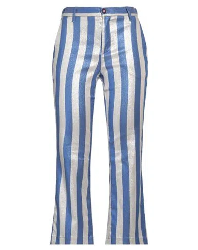 I Love Mp Woman Pants Silver Size 29 Viscose, Polyamide, Polyester, Elastane