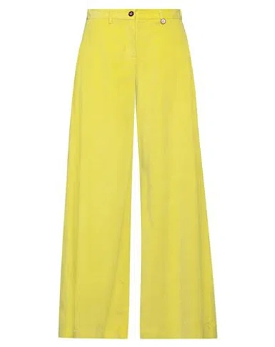 I Love Mp Woman Pants Yellow Size 30 Cotton