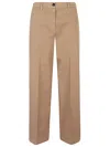 I Love My Pants Coco Cotton Trousers In Beige
