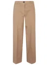 I Love My Pants Coco Cotton Trousers In Beige