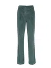 I Love My Pants Green Velvet Trousers In Dark Green