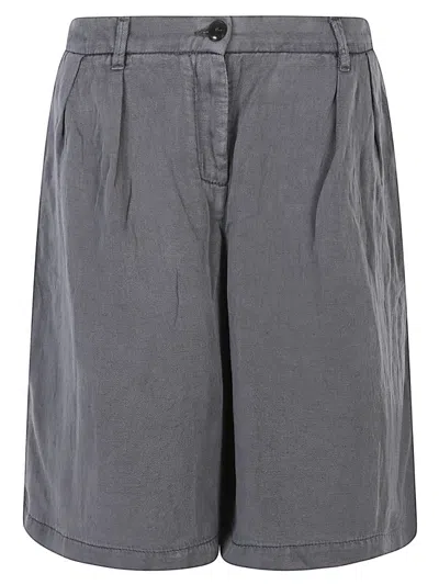 I LOVE MY PANTS GREY LINEN BLEND SHORTS