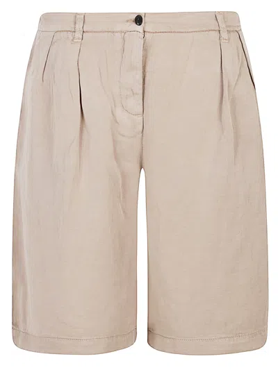 I Love My Pants Ines Line Blend Shorts In Beige