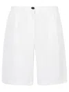 I Love My Pants Ines Linen Blend Shorts In White