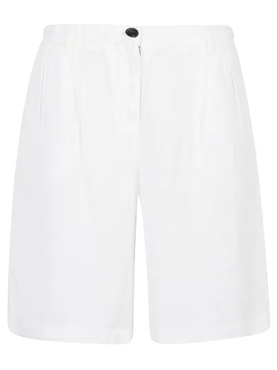 I Love My Pants Ines Linen Blend Shorts In White
