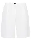 I Love My Pants Ines Linen Blend Shorts In White