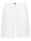I Love My Pants Ines Linen Blend Shorts In White