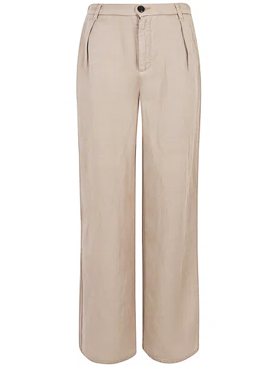 I Love My Pants Kaylie Linen Blend Trousers In Beige