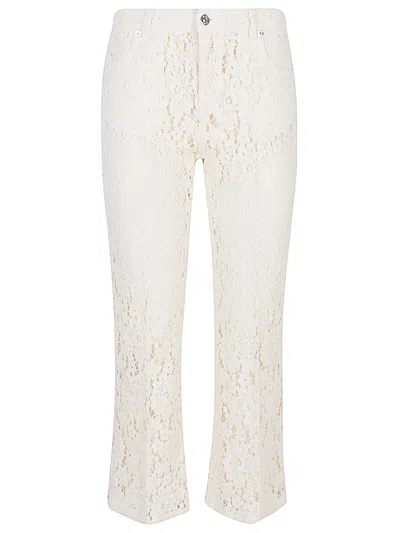 I Love My Pants Kendal Embroidered Trousers In White