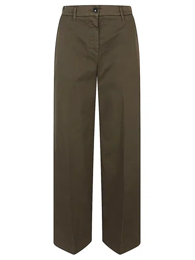 I LOVE MY PANTS KHAKI COCO COTTON TROUSERS