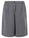 I Love My Pants Linen Blend Shorts In Grey