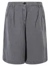 I Love My Pants Linen Blend Shorts In Grey