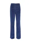 I Love My Pants Royal Blue Velvet Trousers In Royal Blue