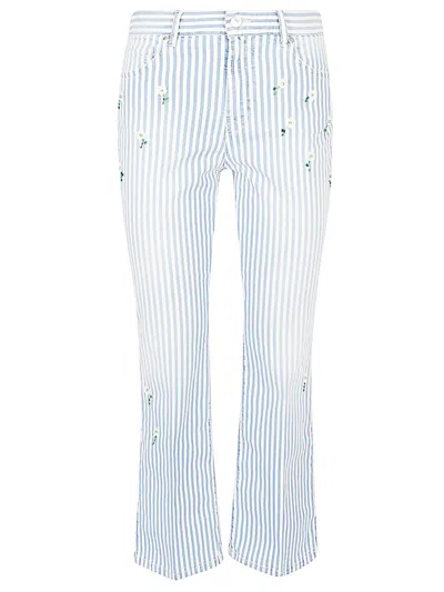 I LOVE MY PANTS I LOVE MY PANTS STRIPED COTTON TROUSERS