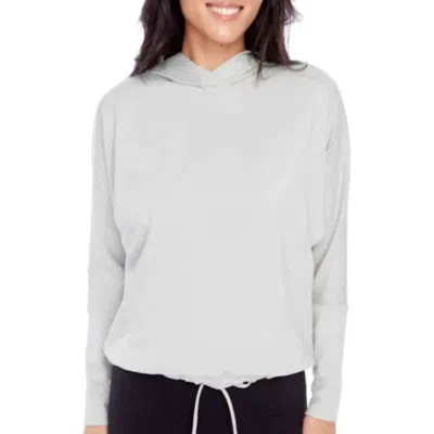 I Love Tyler Madison Annie Light Ponte Hoodie In White