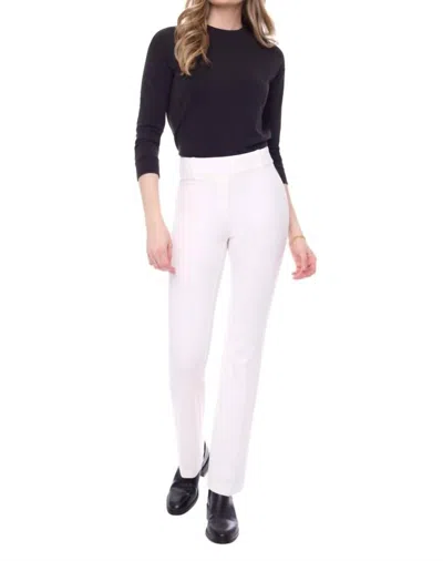 I Love Tyler Madison Axel Solid Boot-length Ponte Pant In Cloud In Grey