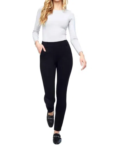 I Love Tyler Madison Bonnie Houndstooth Pants In Black