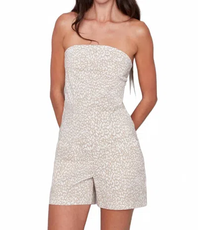 I Love Tyler Madison Bryana Wild Techno Tube Top In White In Neutral
