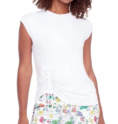 I Love Tyler Madison Cap Sleeve Top With String In White
