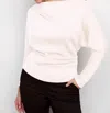 I LOVE TYLER MADISON DEMI MODAL TOP IN IVORY