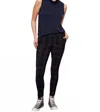 I Love Tyler Madison Glasgow Techno Ankle Pant In Black In Black