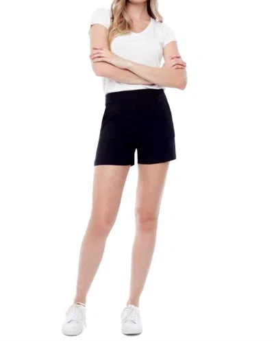 I Love Tyler Madison Lisa Solid Techno Shorts In Black