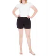 I Love Tyler Madison Lisa Solid Amalfi Short In Black In Black