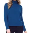 I LOVE TYLER MADISON MORGAN TURTLENECK TOP IN AZURE